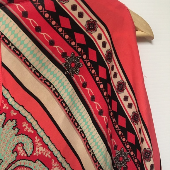 Coral Teal Summer Kimono - Picture 6 of 6